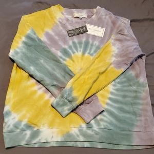Cute tie dye crew neck sweatshirt